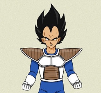 Como desenhar o Vegeta