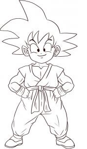 Como Desenhar o Goku Pequeno Do Dragon Ball Passo a Passo